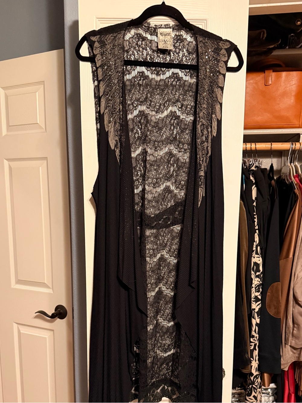 Vocal Black Lace Overlay Topper